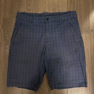 Lululemon Athletica Blue Flat Front Shorts